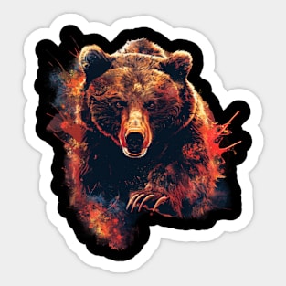 Grizzly Bear Territories Sticker